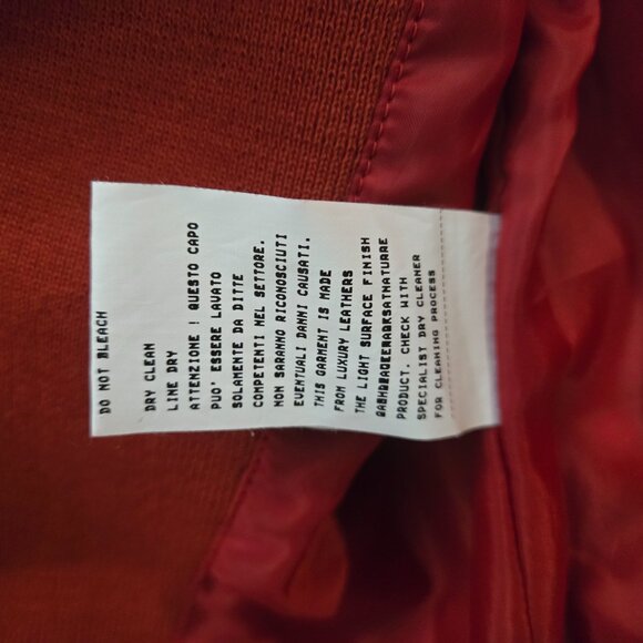 Flora Smith Leather Bomber Jacket Size 42 Excellent Condition - Picture 12 of 15